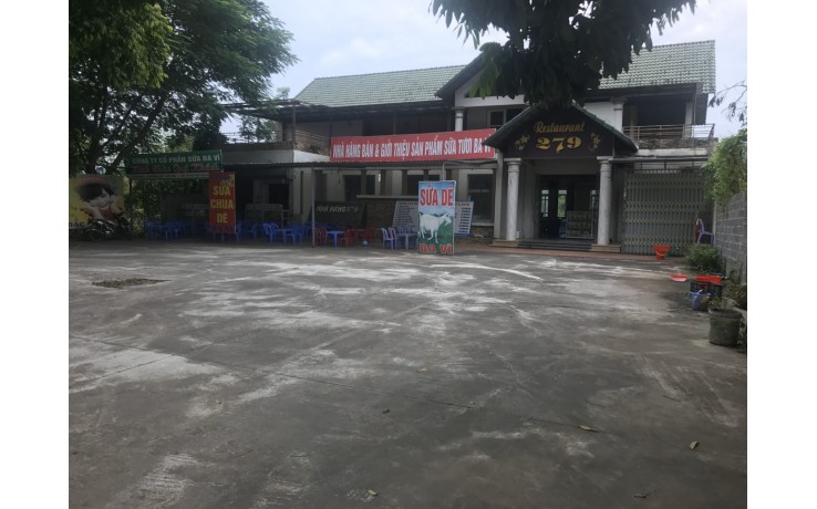 Bán nhà hàng 650m2 tại trung tâm thị trấn Lương Sơn, giá 4.3 tỷ
