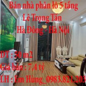 Bán nhà phân lô Lê Trọng Tấn, Hà Đông ,Hà Nội 50m x 5 tầng