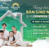 Chung cư Eurowindow Tower Thanh Hóa đã sẵn sàng bàn giao nhà cho khách hàng. Lh 0333.134.136