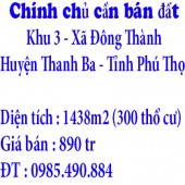 Chính chủ cần bán đất huyện Thanh Ba _ Phú Thọ