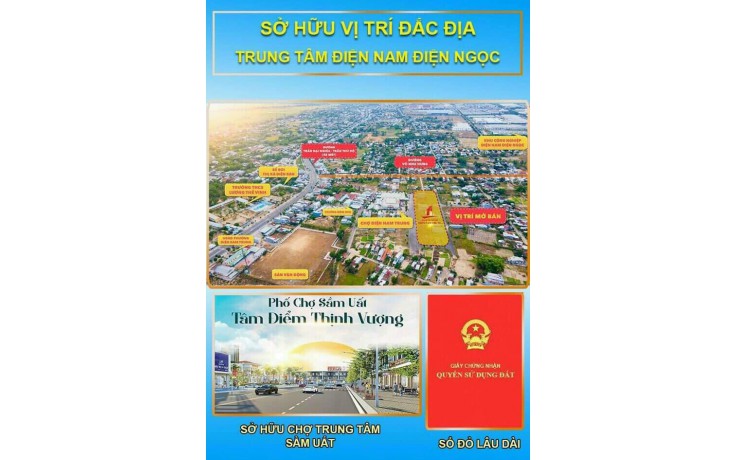 Bán Đất Nền Dự Án Khu Phố Chợ Điện Nam Trung Giá Rẻ
