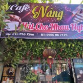 Sang nhượng quán cafe tại 315 phố Xốm, phường Phú Lương, quận Hà Đông, Hà Nội
