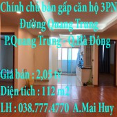 Chính chủ bán gấp căn hộ 3PN Phường Quang Trung Hà Đông Hà Nội