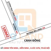 Bìa làng 100m Yên Ninh-Hiền Ninh-Sóc Sơn-Hà Nội